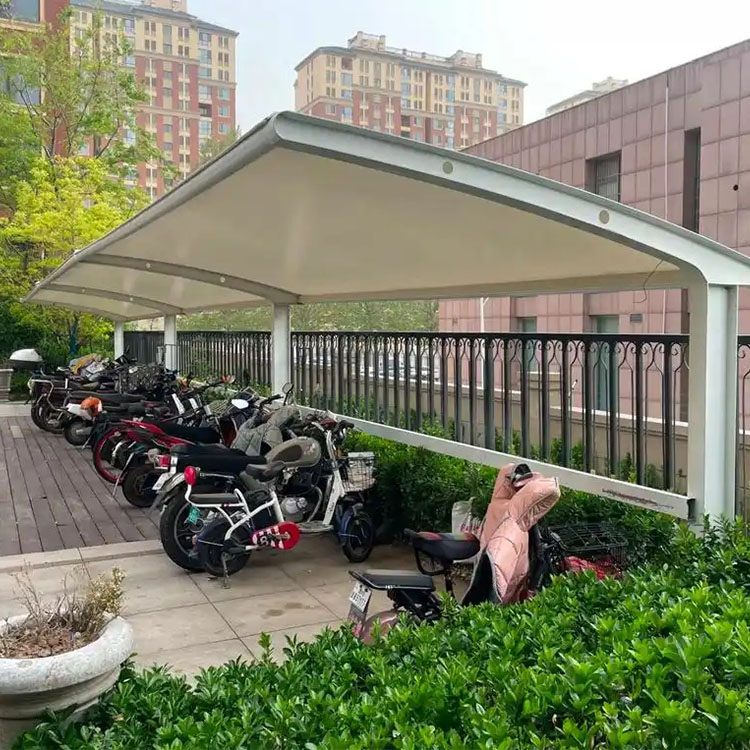 岳阳膜结构电动车棚